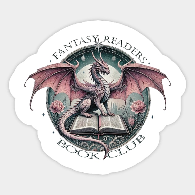 Fantasy Readers Book Club Sticker by Teresa's Store 1